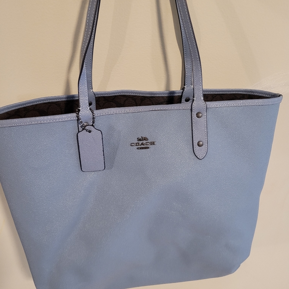 Double face Coach Signature tote